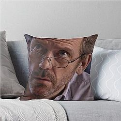 Cute Gregory House with Glasses Pillow