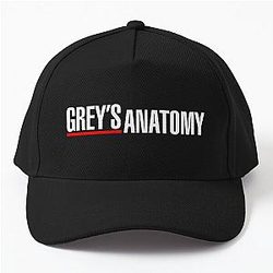 Greys Anatomy Logo Greys Anatomy Merch Black Baseball Cap