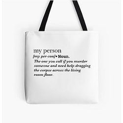 My Grey's Anatomy All Over Print Tote Bag