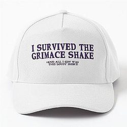I survived the Grimace Shake baseball cap