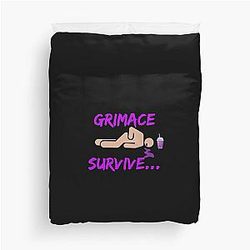 Grimace shake funny Duvet Cover