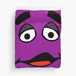 Grimace Cartoon Design Duvet Cover