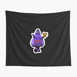 Grimace Funny Baseball Meme Tapestry
