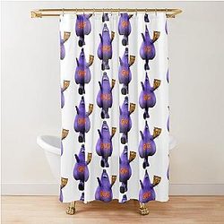 Grimace Fan Shower Curtain