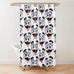 Funny Grimace Face Shower Curtain