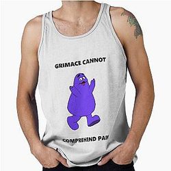 Grimace cannot understand pain tank top