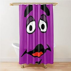 Grimace Cartoon Design Shower Curtain