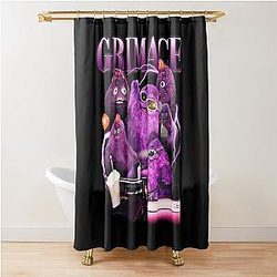 Grimace 90s Y2K Style Tribute Shower Curtain