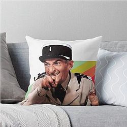 Louis de Funès Throw Pillow