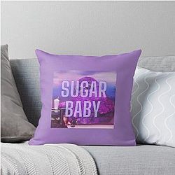 Sugar Grimace Throw Pillow