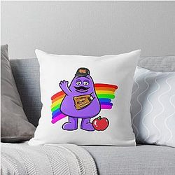 Grimace Throw Pillow