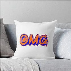 Grimace Mets Throw Pillow