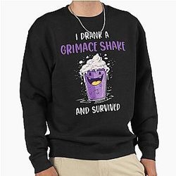 I drank a grimace shake and survived Pullover Sweatshirt