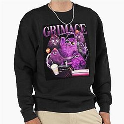 Grimace 90s Y2K Style Tribute Pullover Sweatshirt