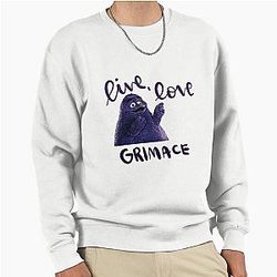 Live Love Grimace Pullover Sweatshirt