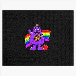 Rainbow Baseball Jigsaw Puzzle