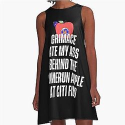Grimace Ate My A at Citi Field A-Line Dress
