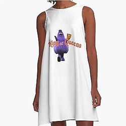 Grimace The Queen of A-Line Dress