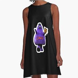Grimace Funny Baseball Meme Dress