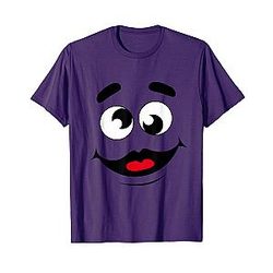 Funny Grimace Face Halloween Costume T-Shirt