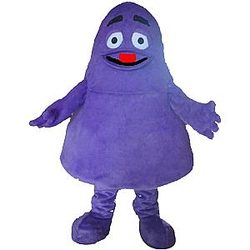New Grimace Purple Monster Mascot Costume Adult Size Carnival Party Costume Fancy Dress Suit