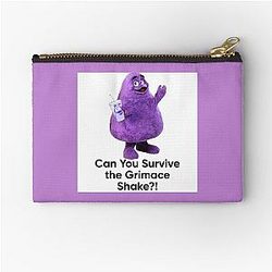 Grimace Shake Zipper Pouch