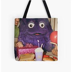 Creepiest Grimace's Birthday Tote Bag