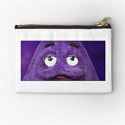 Grimace Face close-up McDonald's Zipper Pouch
