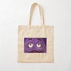 Grimace Face close-up McDonald's Cotton Tote Bag