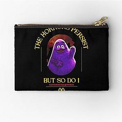 Grimace The Horrors Persist So Do I Zipper Pouch
