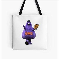 Grimace Fan All Over Print Tote Bag