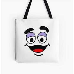 Funny Grimace Face Tote Bag