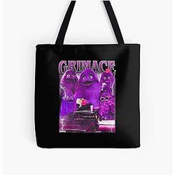 Grimace Retro Vintage Over Print Tote Bag