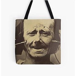 Figure Grimace Print Tote Bag