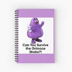 Grimace Shake Notebook
