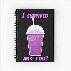Grimace spiral notebook