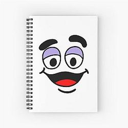 Fungrimace Face Spiral Notebook