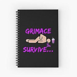 Grimace Shake Spiral Notebook