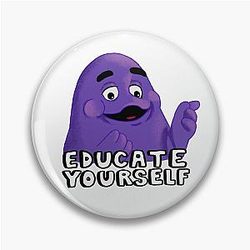 Grimace the Scholar Pin