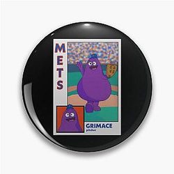 Grimace Baseball Card Pin