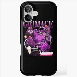 Grimace in 90s Y2K Style Tribute iPhone Case