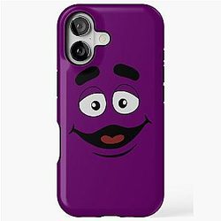 Purple McDonald's Cartoon iPhone Tough Case