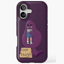 Hungry for Free Hugs from Grimace iPhone Case