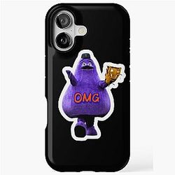 Grimace Funny Baseball Meme iPhone Tough Case