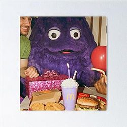 Creepiest Grimace's Birthday Poster