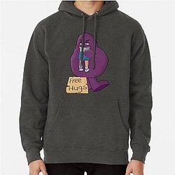 Hungry for Free Hugs from Grimace Pullover Hoodie