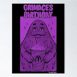 Grimace Birthday Poster