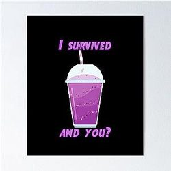 Grimace shake poster