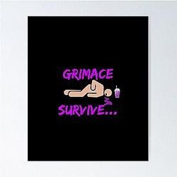 Grimace shake funny poster