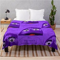 Order Up Grimace Throw Blanket